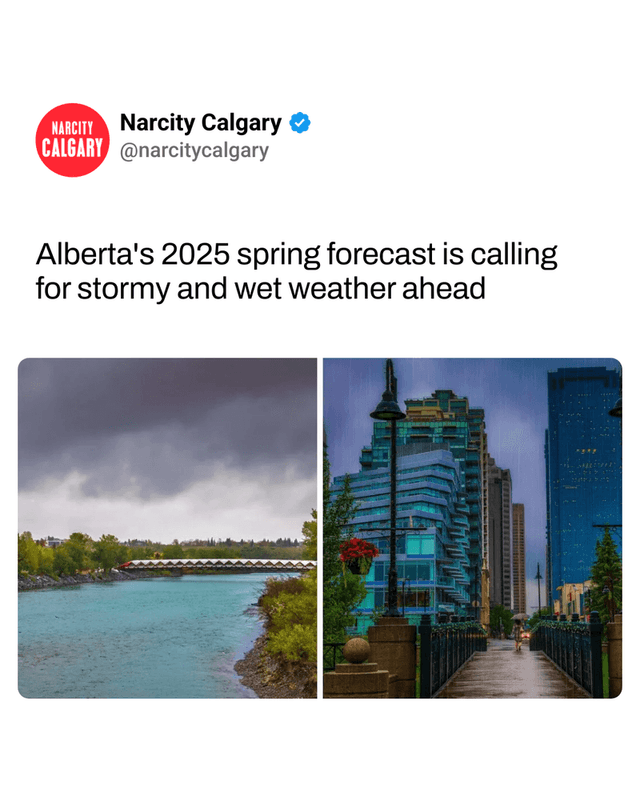 Alberta's 2025 spring forecast is calling for stormy and wet weather ahead