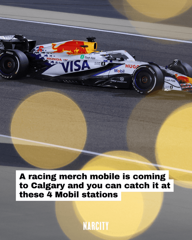 A racing merch mobile is coming to Calgary and you can catch it at these 4 Mobil stations