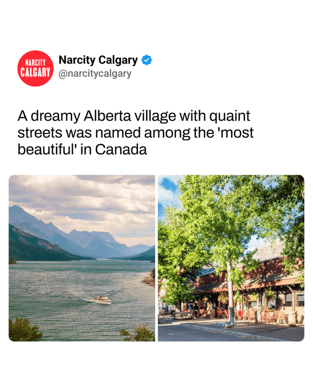 A dreamy Alberta village with quaint streets was named among the 'most beautiful' in Canada