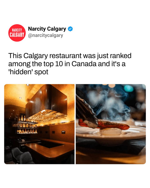 This Calgary restaurant was just ranked among the top 10 in Canada and it's a 'hidden' spot