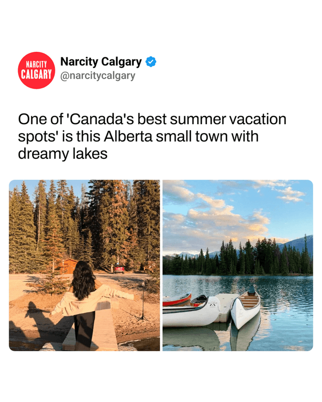 One of 'Canada's best summer vacation spots' is this Alberta small town with dreamy lakes