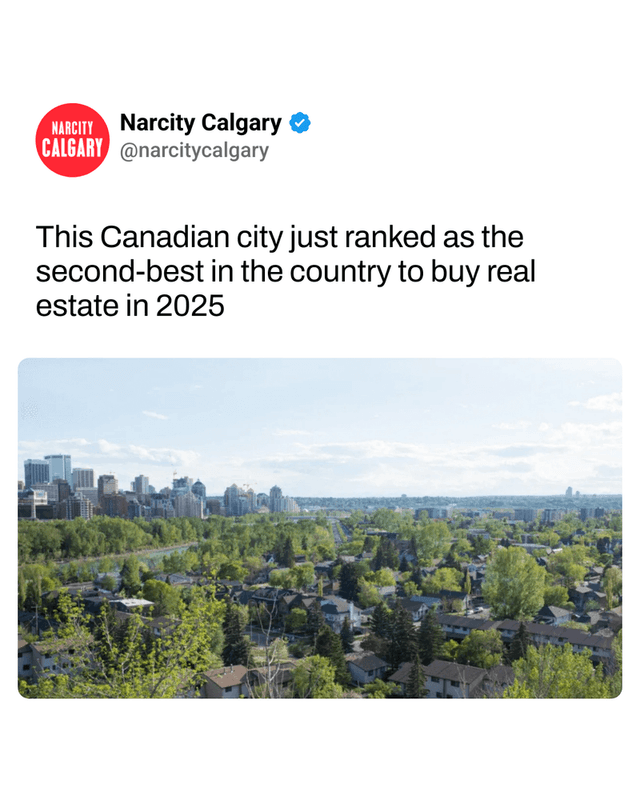 This Canadian city just ranked as the second-best in the country to buy real estate in 2025