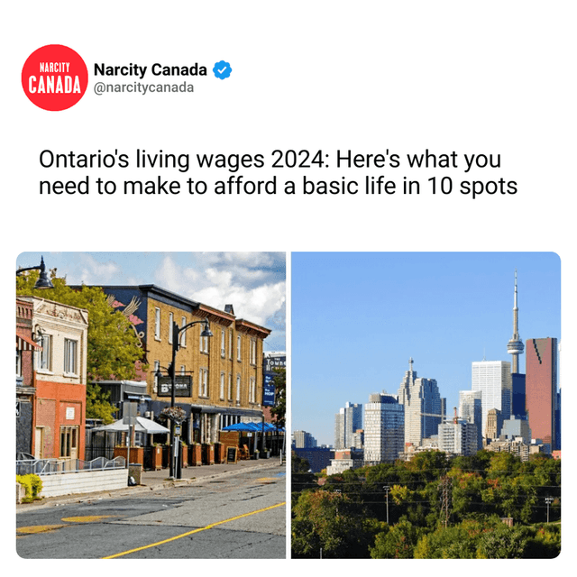 Ontario's living wages 2024: Here's what you need to make to afford a basic life in 10 spots