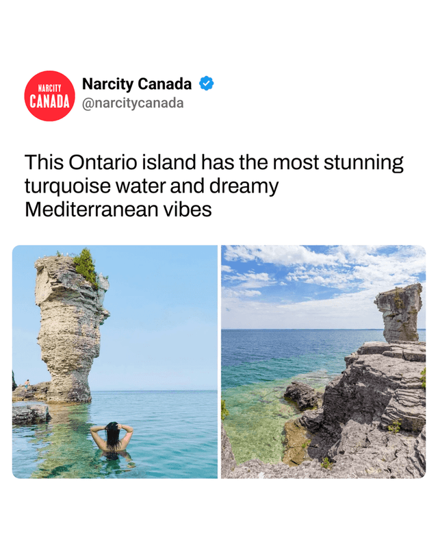 This Ontario island has the most stunning turquoise water and dreamy Mediterranean vibes