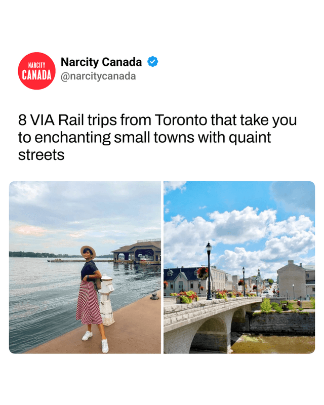 8 VIA Rail trips from Toronto that take you to enchanting small towns with quaint streets