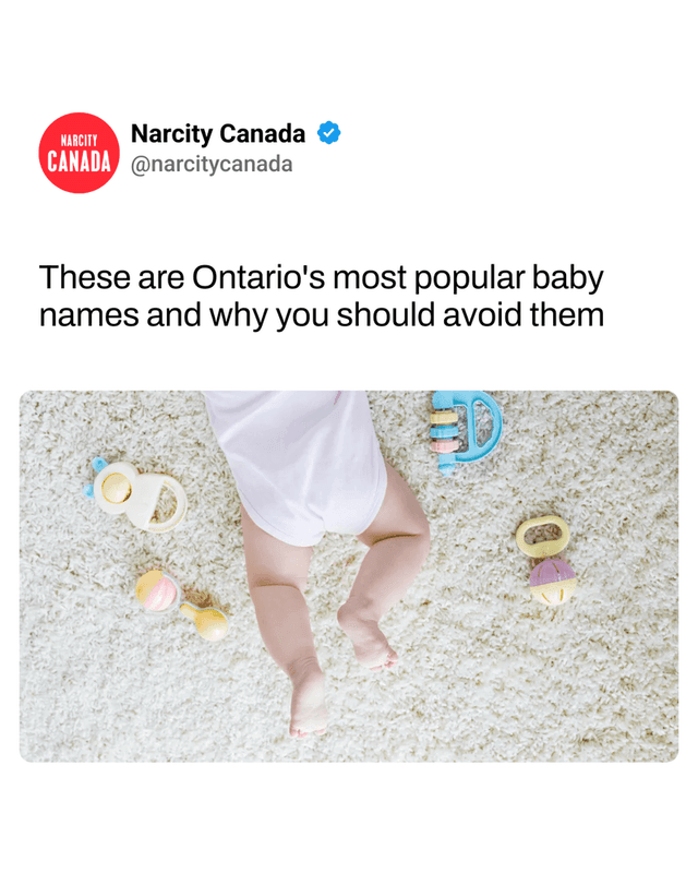 These are Ontario's most popular baby names and why you should avoid them