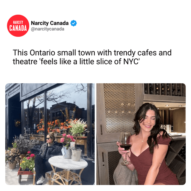 This Ontario small town with trendy cafes and theatre 'feels like a little slice of NYC'