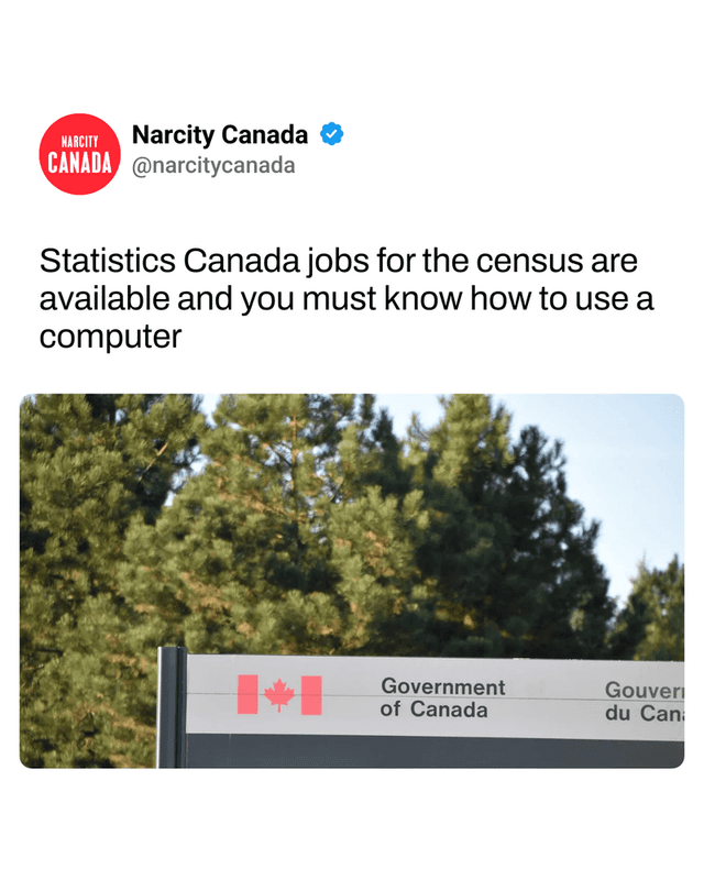 Statistics Canada jobs for the census are available and you must know how to use a computer