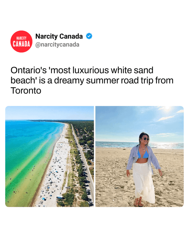 Ontario's 'most luxurious white sand beach' is a dreamy summer road trip from Toronto