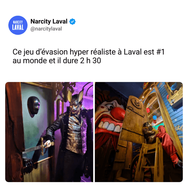 Ce jeu d’évasion hyper réaliste à Laval est #1 au monde et il dure 2 h 30
