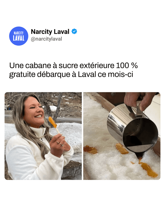 Une cabane à sucre extérieure 100 % gratuite débarque à Laval ce mois-ci