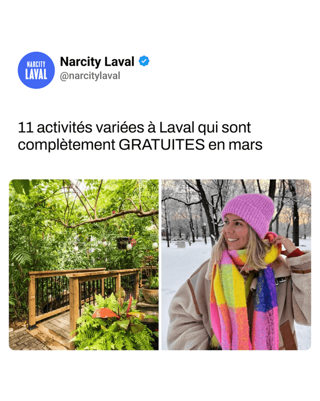 11 activités variées à Laval qui sont complètement GRATUITES en mars