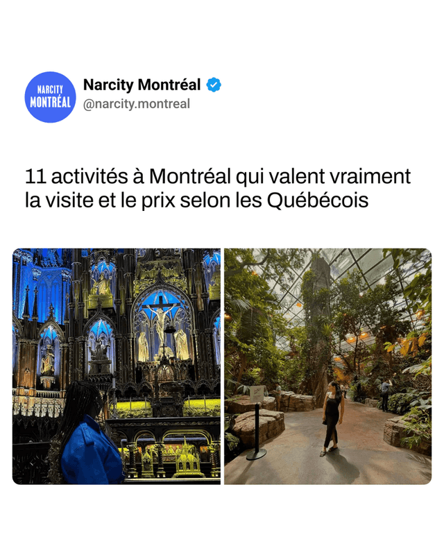 11 activités à Montréal qui valent vraiment la visite et le prix selon les Québécois