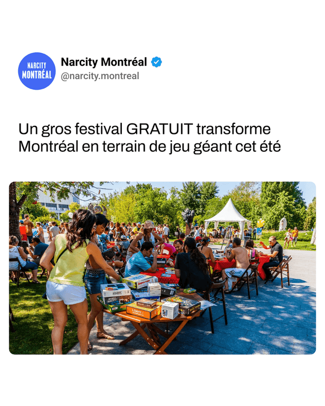 Un gros festival GRATUIT transforme Montréal en terrain de jeu géant cet été