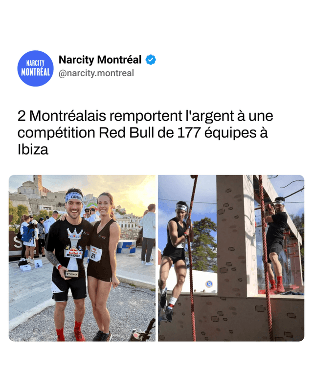 2 Montréalais remportent l'argent à une compétition Red Bull de 177 équipes à Ibiza