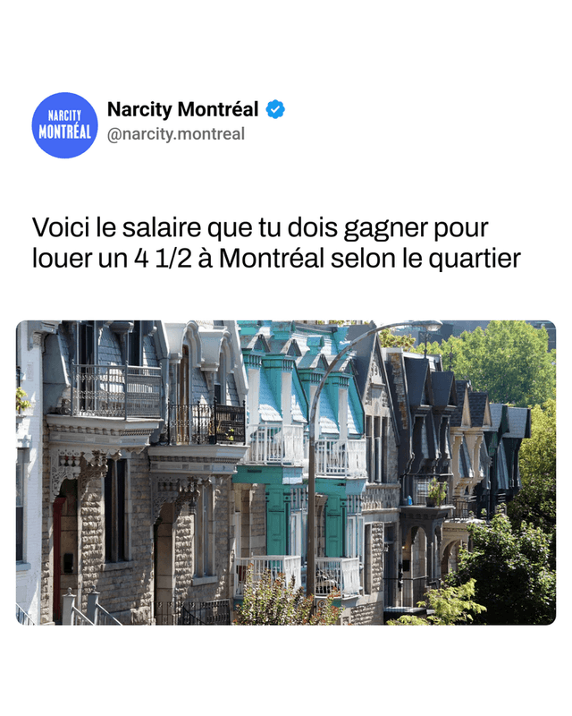 Voici le salaire que tu dois gagner pour louer un 4 1/2 à Montréal selon le quartier