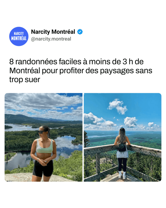 8 randonnées faciles à moins de 3 h de Montréal pour profiter des paysages sans trop suer