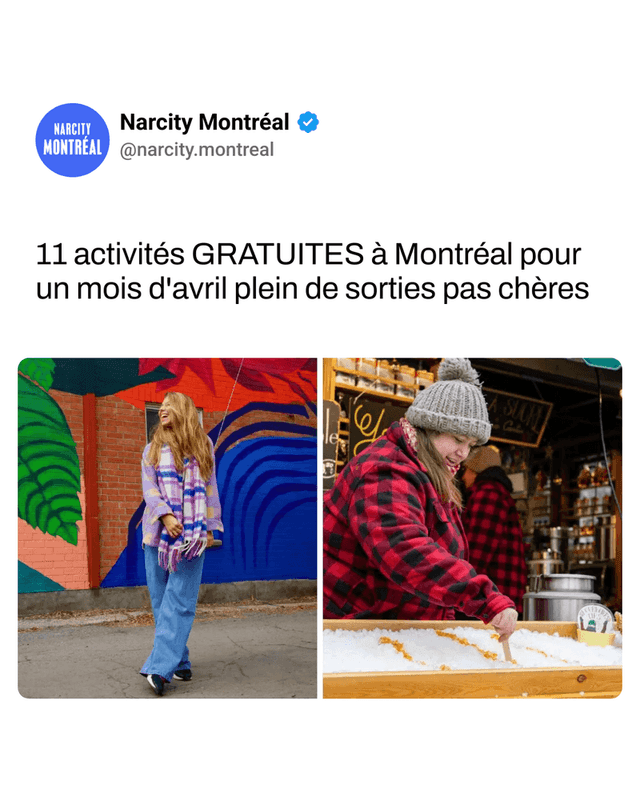 11 activités GRATUITES à Montréal pour un mois d'avril plein de sorties pas chères