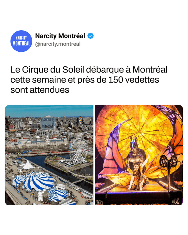 Le Cirque du Soleil débarque à Montréal cette semaine et près de 150 vedettes sont attendues
