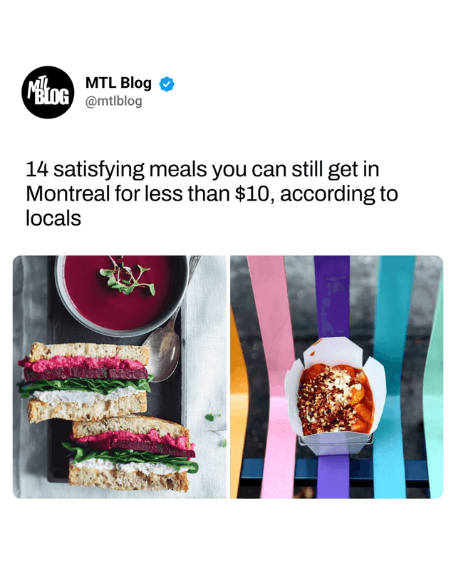 14 satisfying meals you can still get in Montreal for less than $10, according to locals