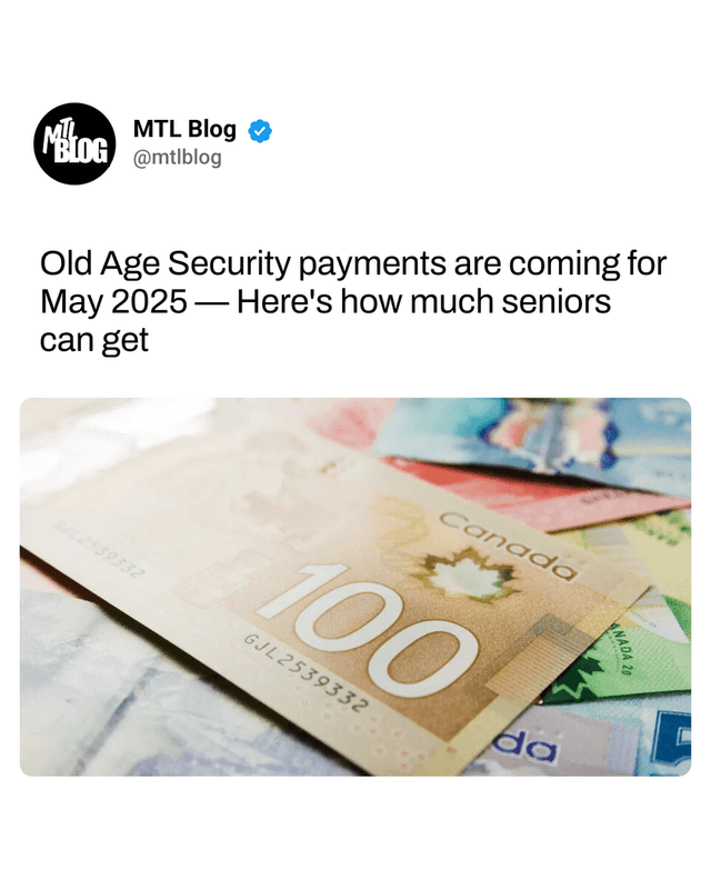 Old Age Security payments are coming for May 2025 — Here's how much seniors can get