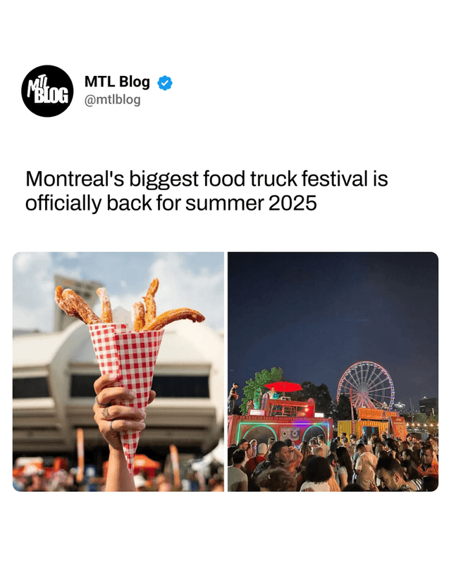 Montreal's biggest food truck festival is officially back for summer 2025