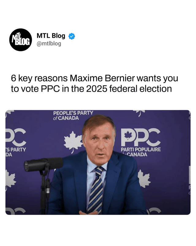 6 key reasons Maxime Bernier wants you to vote PPC in the 2025 federal election