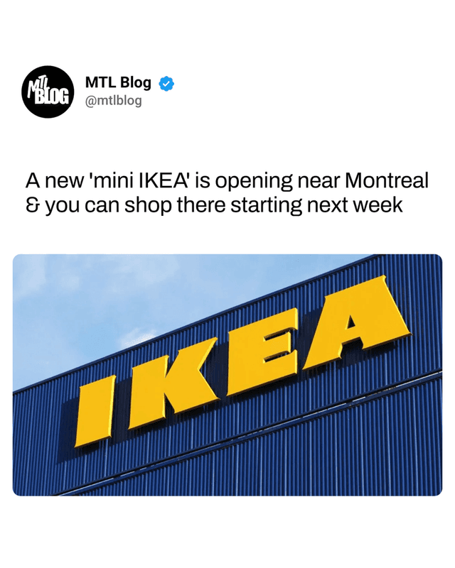 A new 'mini IKEA' is opening near Montreal & you can shop there starting next week