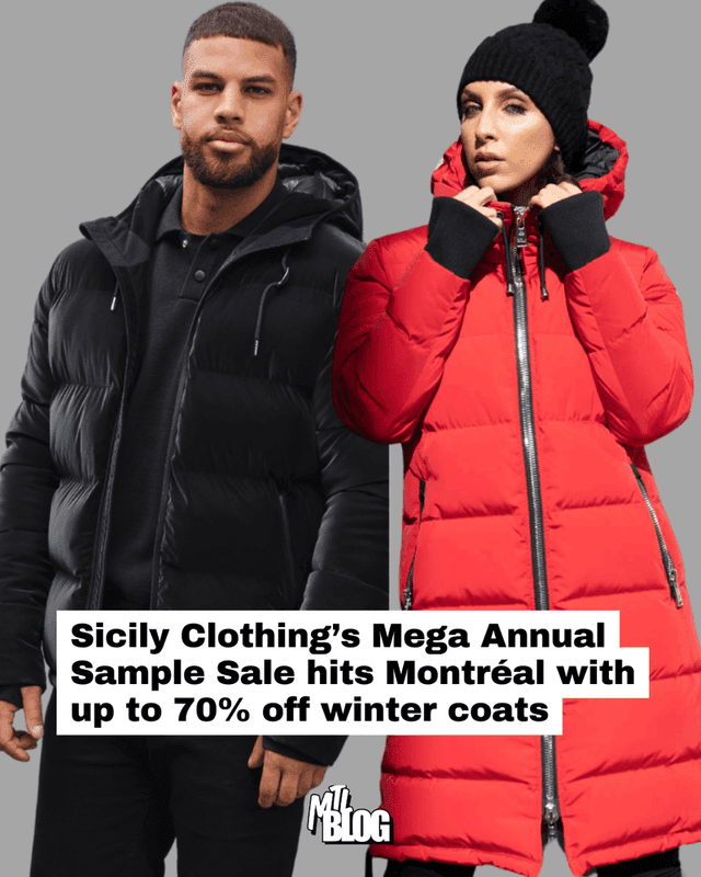 Sicily Clothing’s Mega Annual Sample Sale hits Montréal with up to 70% off winter coats