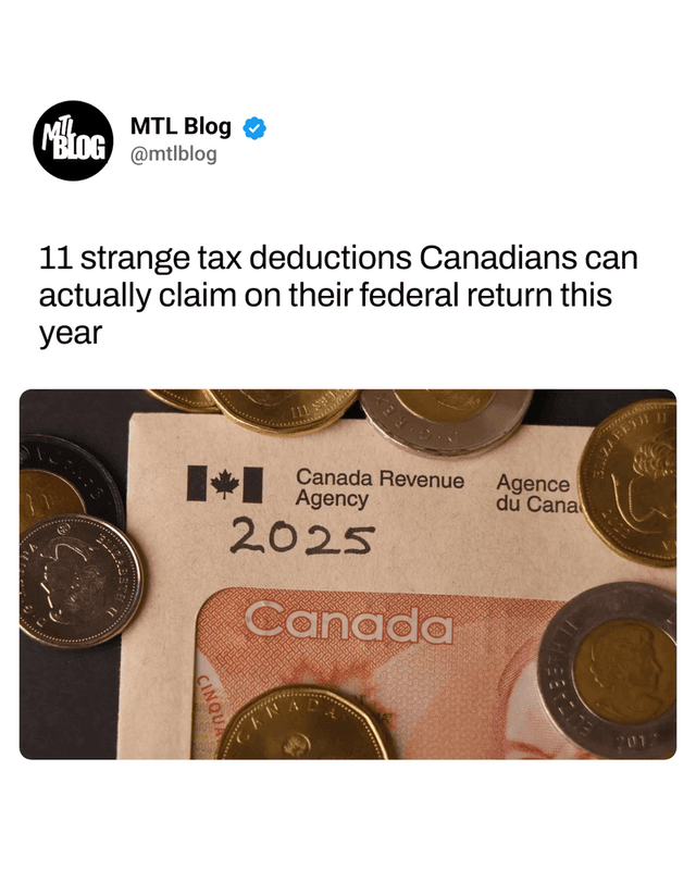 11 strange tax deductions Canadians can actually claim on their federal return this year