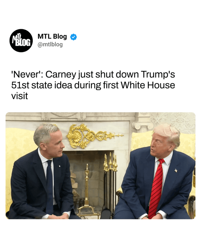 'Never': Carney just shut down Trump's 51st state idea during first White House visit