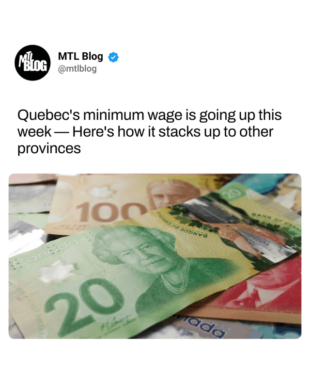 Quebec's minimum wage is going up this week — Here's how it stacks up to other provinces