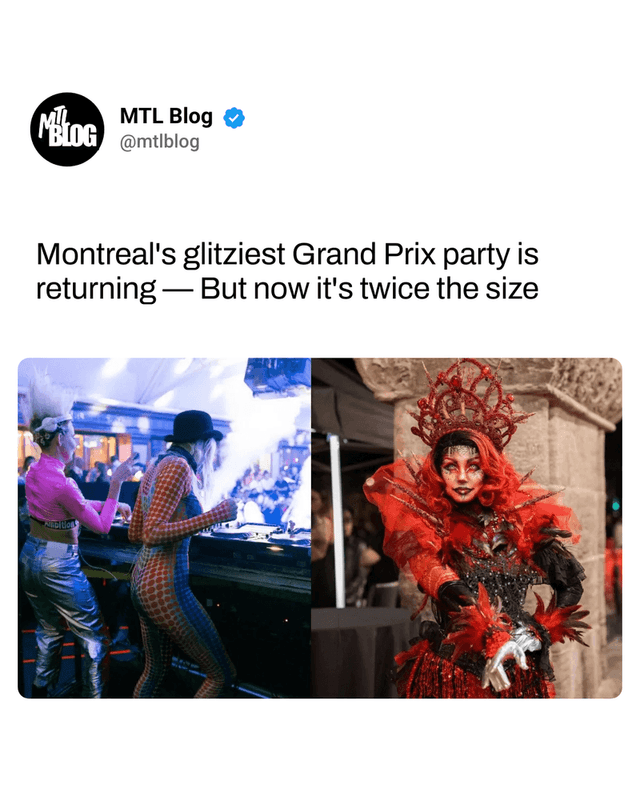 Montreal's glitziest Grand Prix party is returning — But now it's twice the size