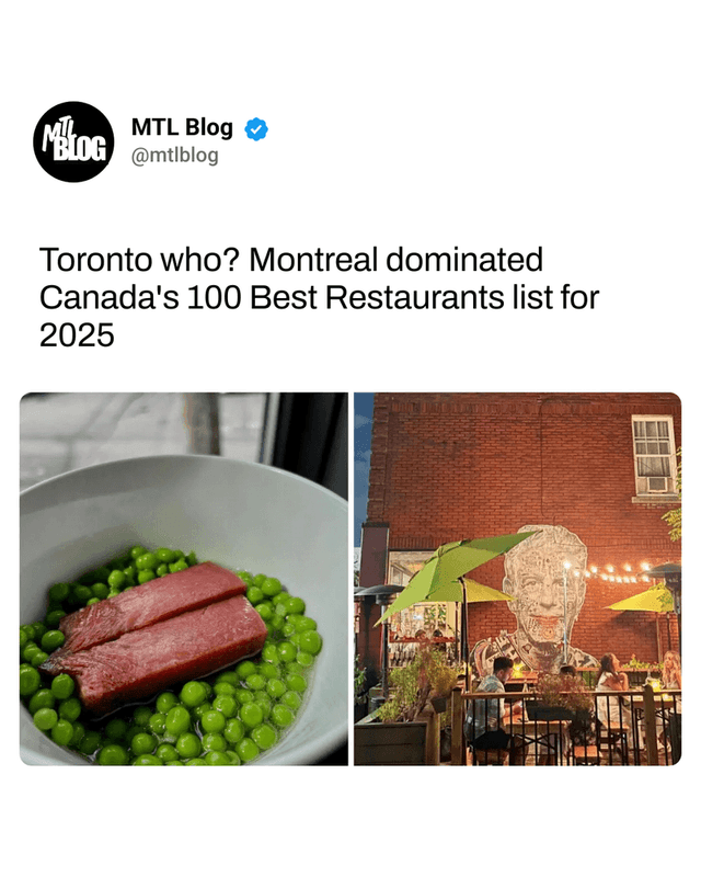Toronto who? Montreal dominated Canada's 100 Best Restaurants list for 2025