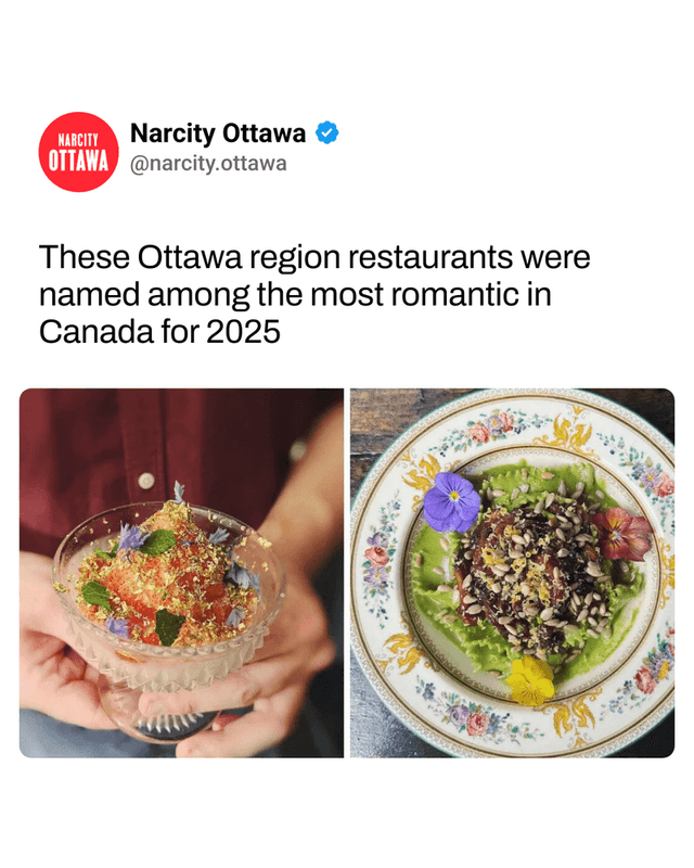 These Ottawa region restaurants were named among the most romantic in Canada for 2025