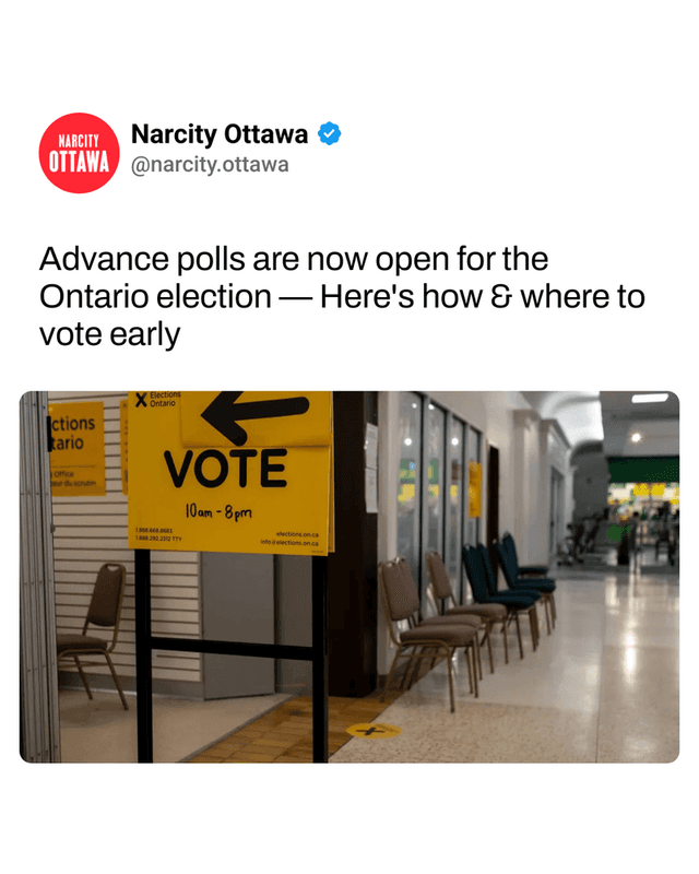 Advance polls are now open for the Ontario election — Here's how & where to vote early