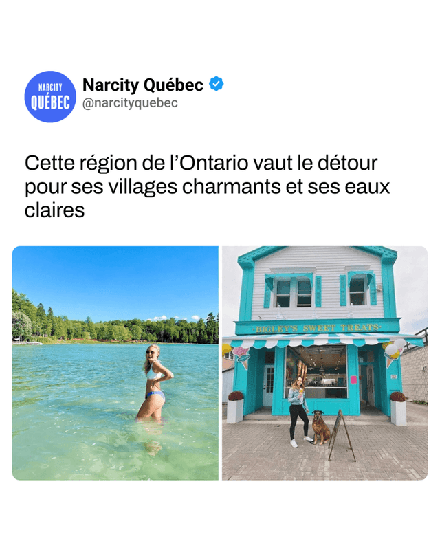 Cette région de l’Ontario vaut le détour pour ses villages charmants et ses eaux claires