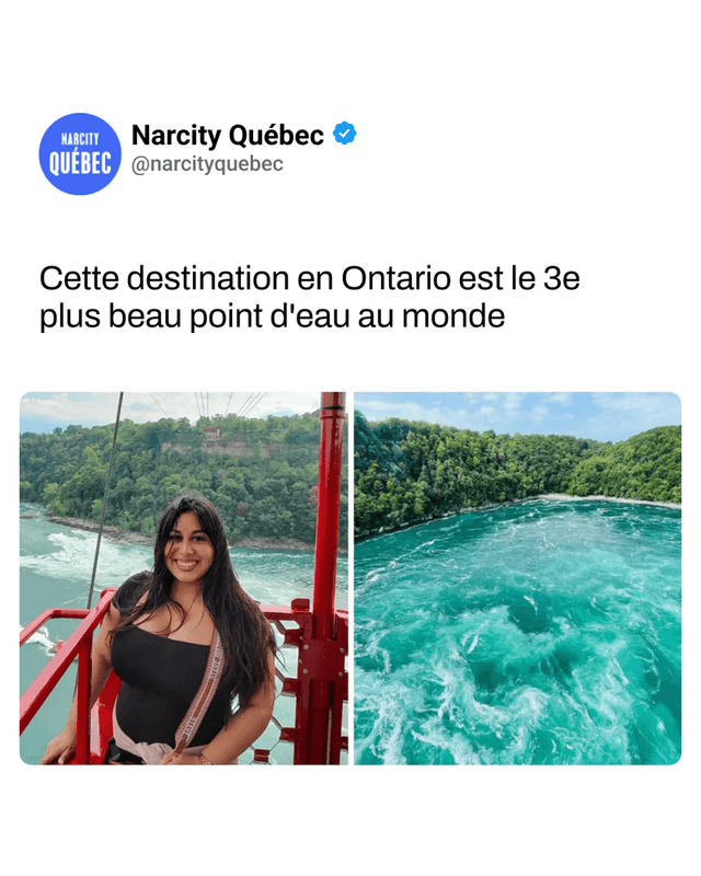 Cette destination en Ontario est le 3e plus beau point d'eau au monde