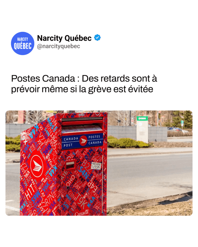 Postes Canada : Des retards sont à prévoir même si la grève est évitée