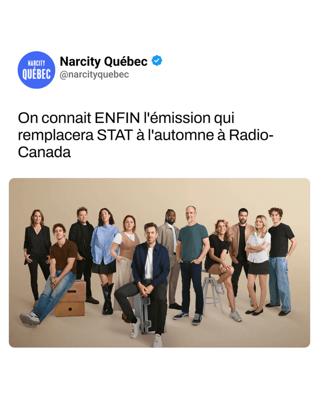On connait ENFIN l'émission qui remplacera STAT à l'automne à Radio-Canada