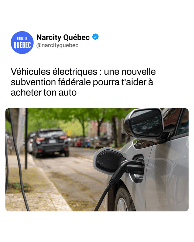 Véhicules électriques : une nouvelle subvention fédérale pourra t'aider à acheter ton auto