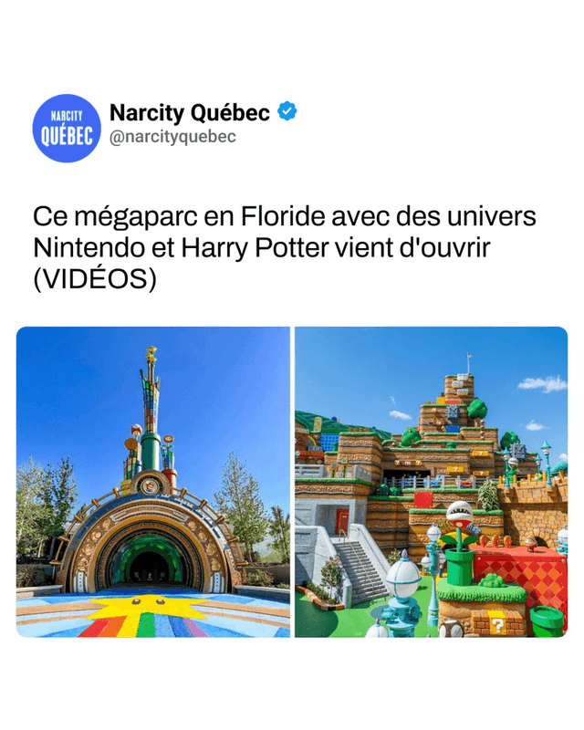 Ce mégaparc en Floride avec des univers Nintendo et Harry Potter vient d'ouvrir (VIDÉOS)