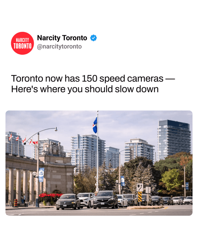 Toronto now has 150 speed cameras — Here's where you should slow down