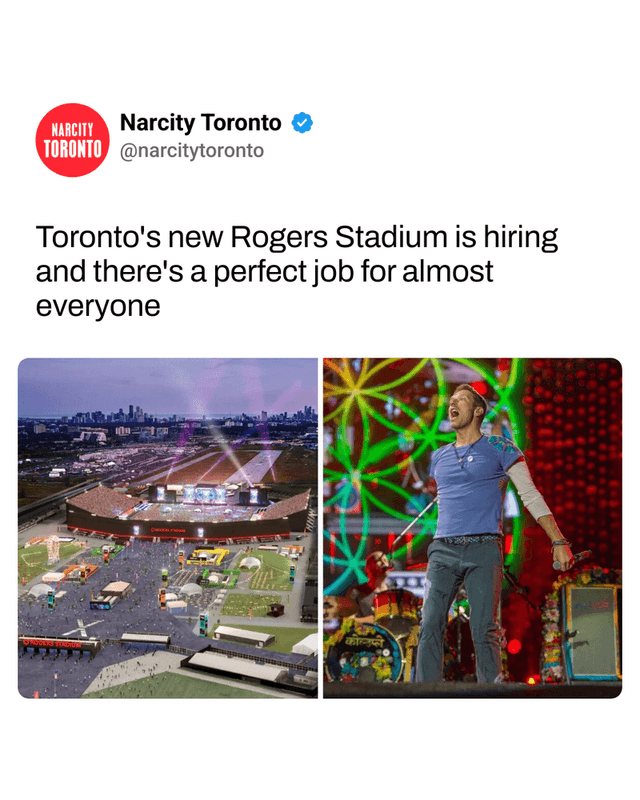 Toronto's new Rogers Stadium is hiring and there's a perfect job for almost everyone