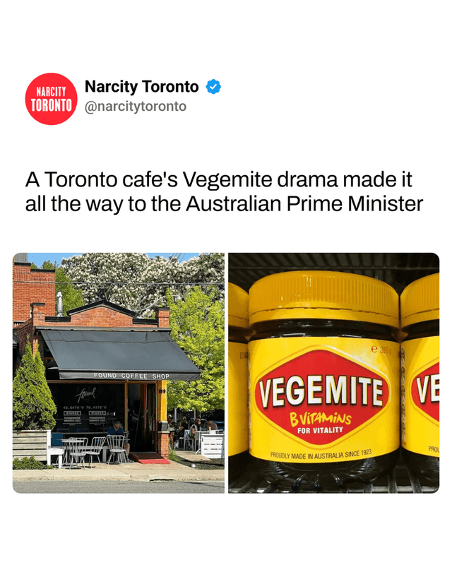 A Toronto cafe's Vegemite drama made it all the way to the Australian Prime Minister
