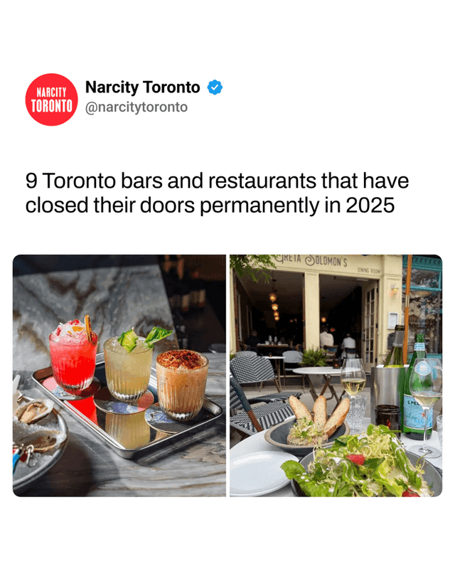 9 Toronto bars and restaurants that have closed their doors permanently in 2025