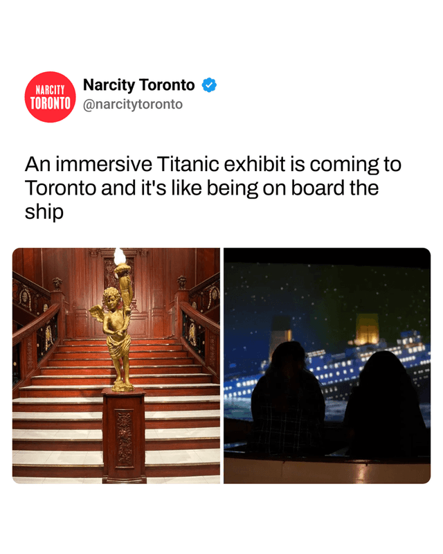 An immersive Titanic exhibit is coming to Toronto and it's like being on board the ship