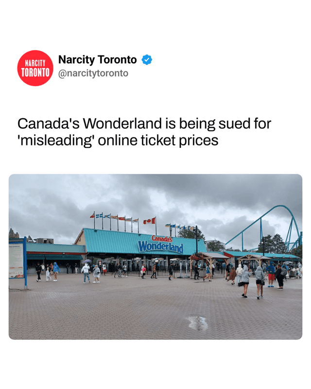 Canada's Wonderland is being sued for 'misleading' online ticket prices