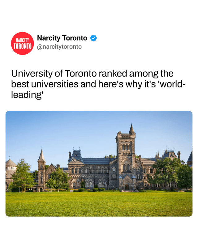 University of Toronto ranked among the best universities and here's why it's 'world-leading'