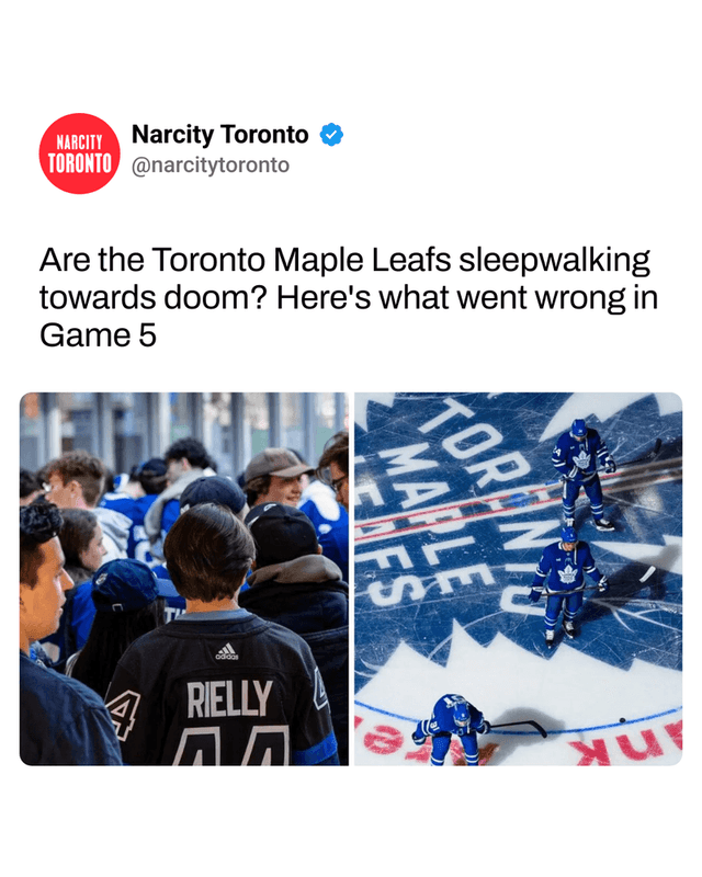 Are the Toronto Maple Leafs sleepwalking towards doom? Here's what went wrong in Game 5